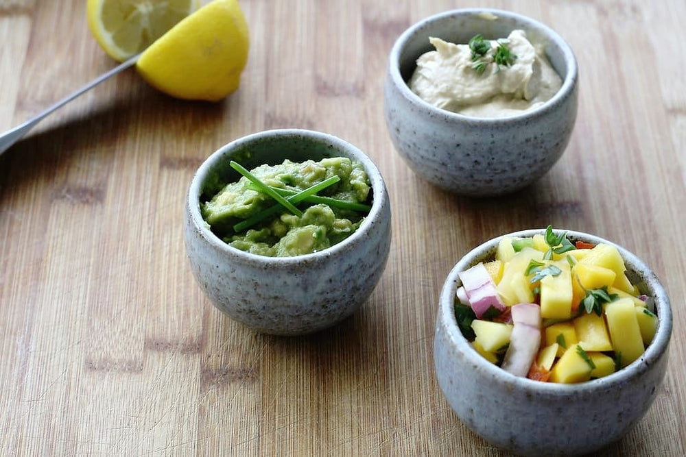 Focaccia met dips