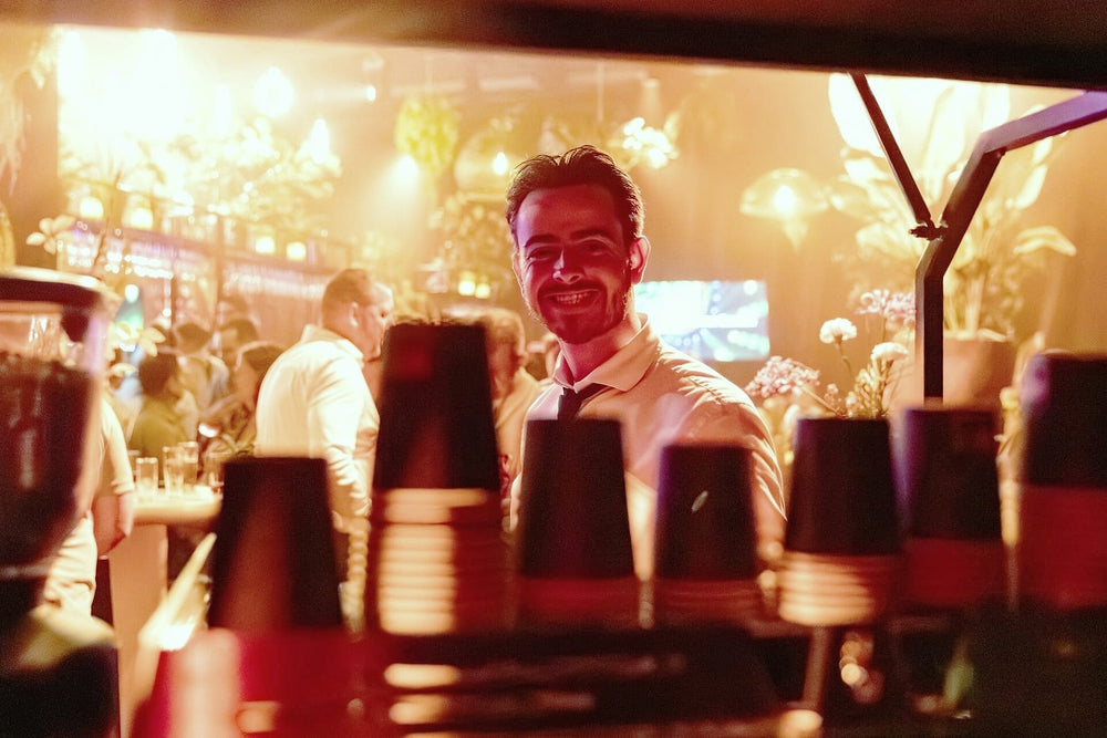 Koffiebar op een avondevent