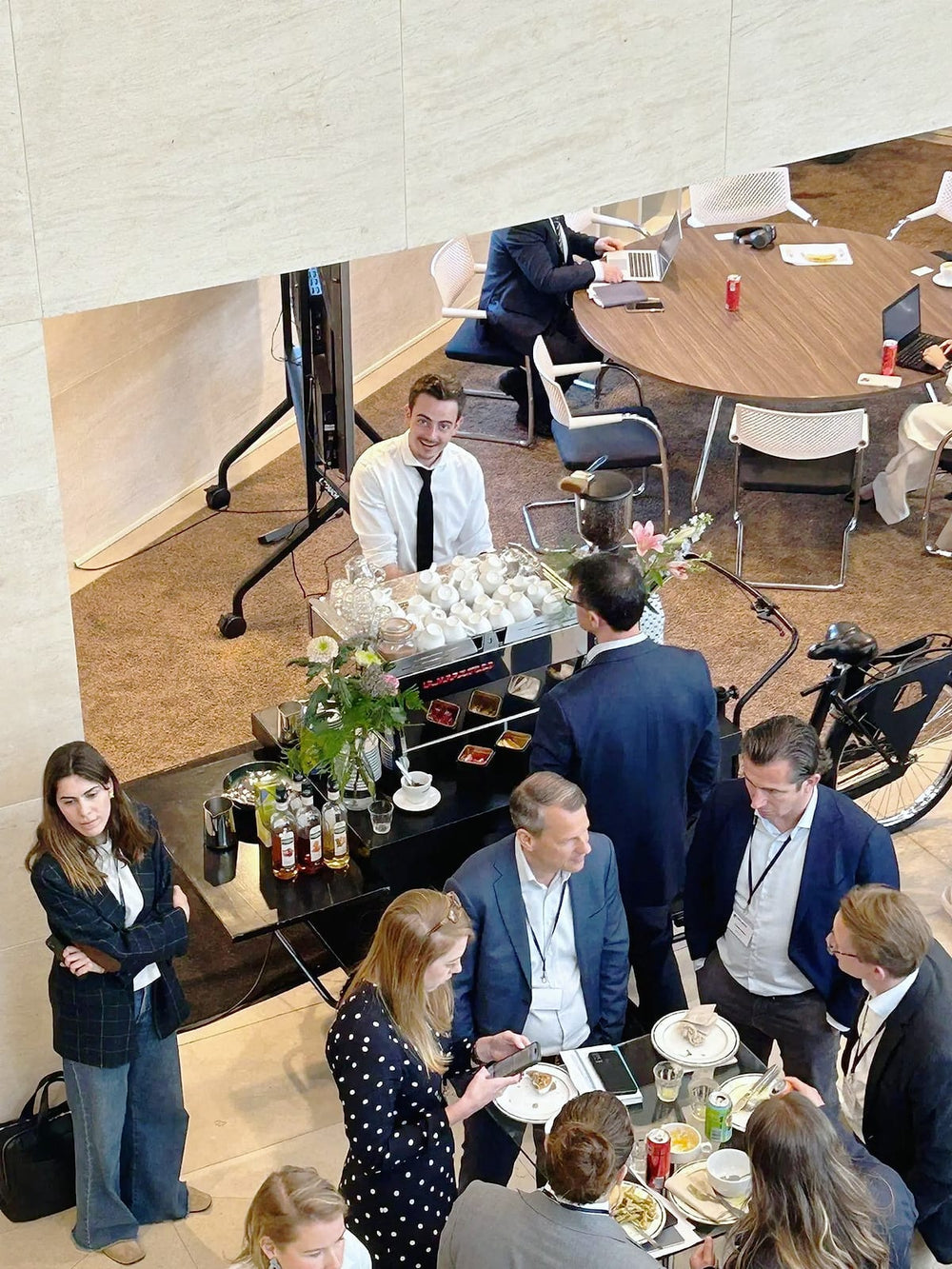 Koffiebar tijdens een zakelijke bijeenkomst
